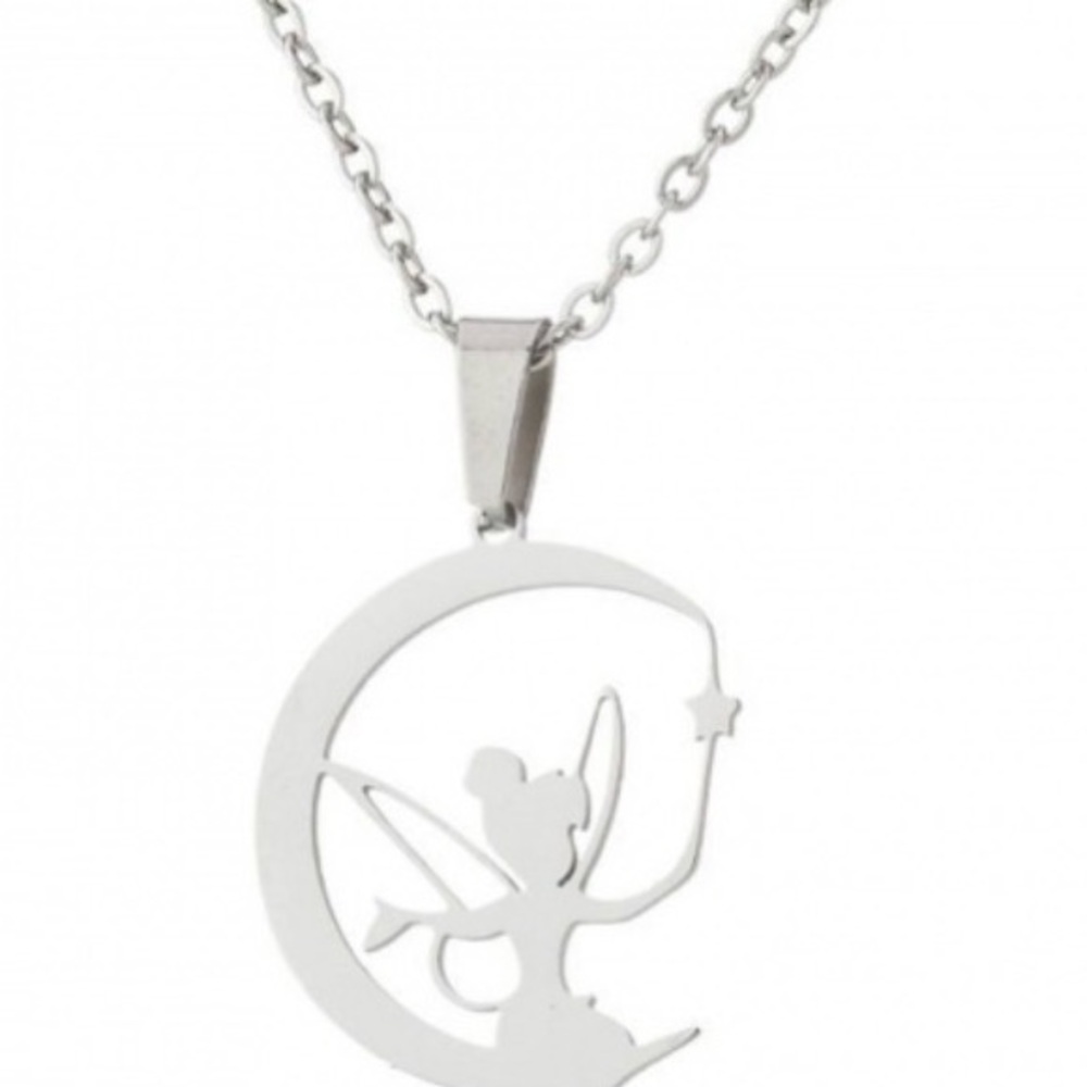 Stainless Steel Fairy Pendant Necklace